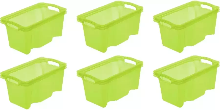 Keeeper Organizer Franz Opbergbox 6 5 liter hoogwaardige kunststof (set 6-delig)