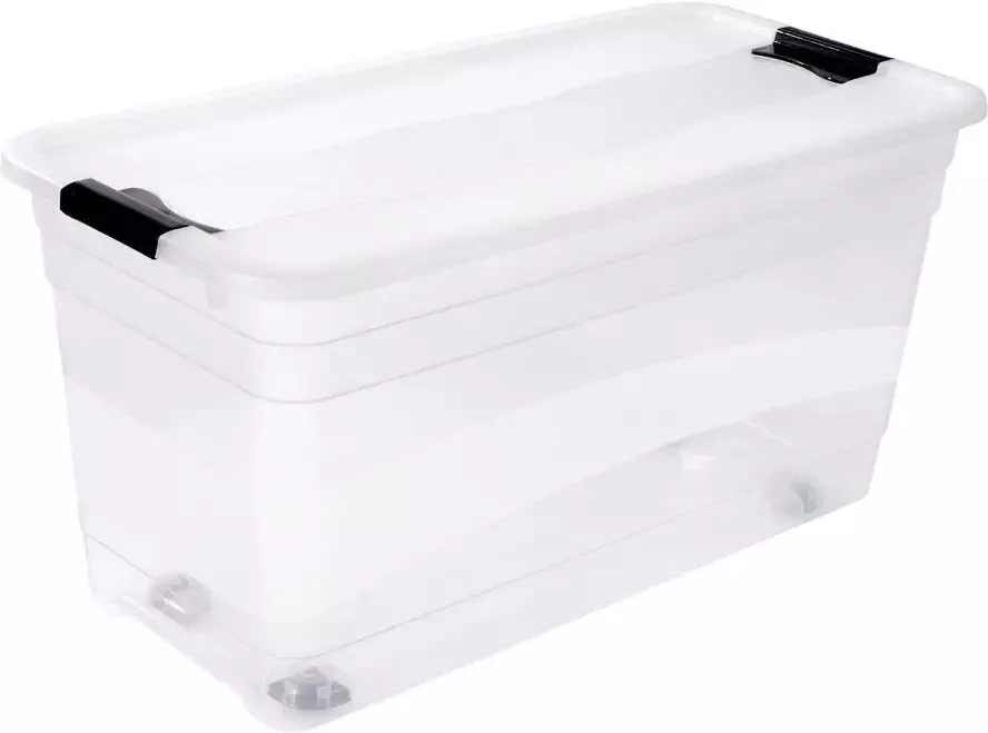 Keeeper Organizer Konrad Opbergbox 83 L met wieltjes deksel grendelslot - Foto 6