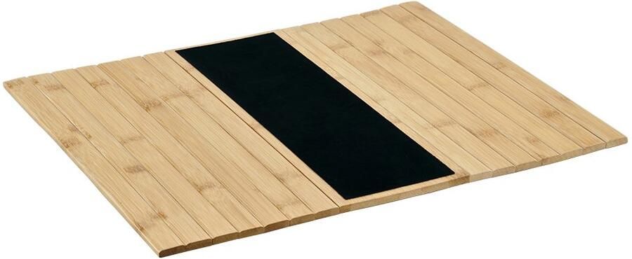 KESPER for kitchen & home Dienblad Sofatablet -opslag FSC 42 x 34 cm flexibele opslag van bamboe met vilten inzet voor de bank (1-delig) - Foto 2