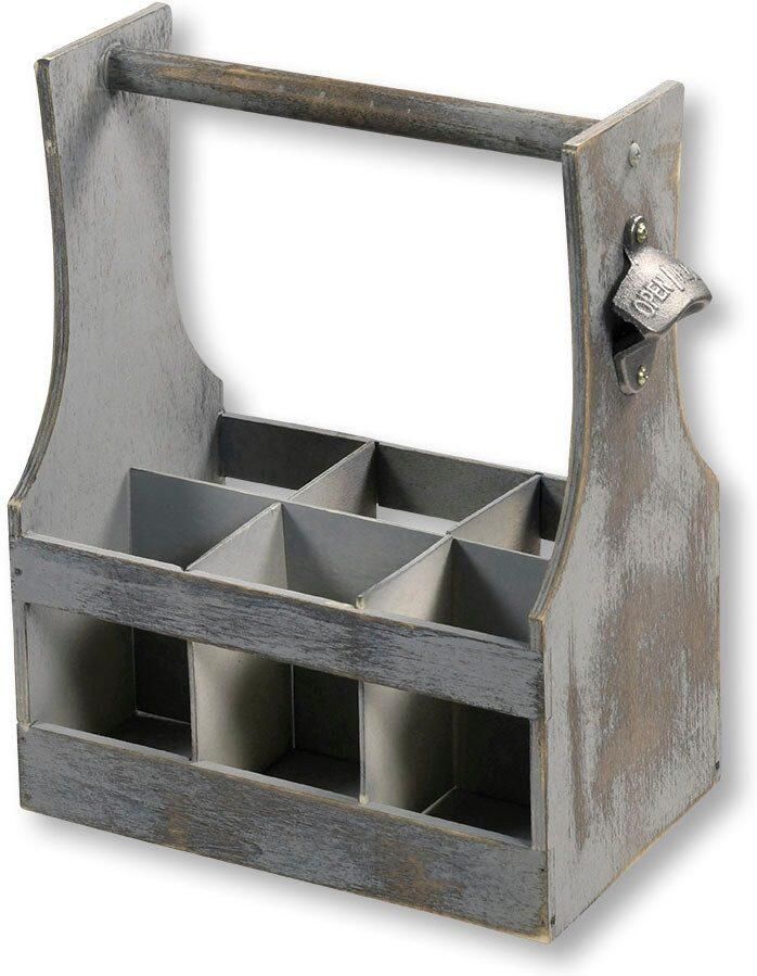 KESPER for kitchen & home Flessenrek met flesopener van fsc -gecertificeerd populierenhout - Foto 4