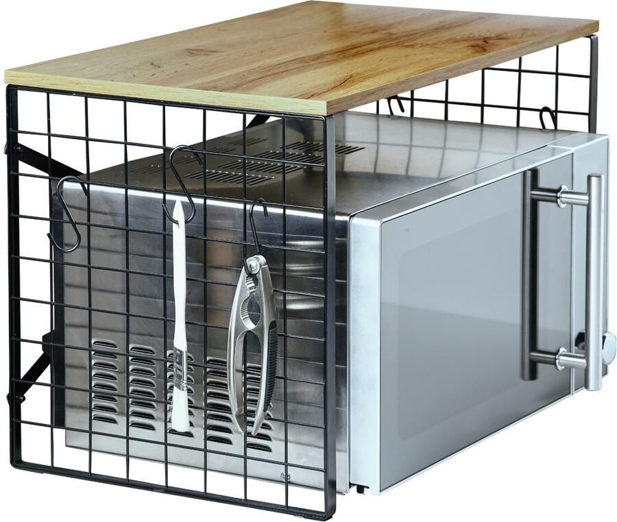 KESPER for kitchen & home Keukenrek Magnetron rek afmetingen ca.: 52 x 32 5 cm hoogte: 36 5 cm (1 stuk) - Foto 2