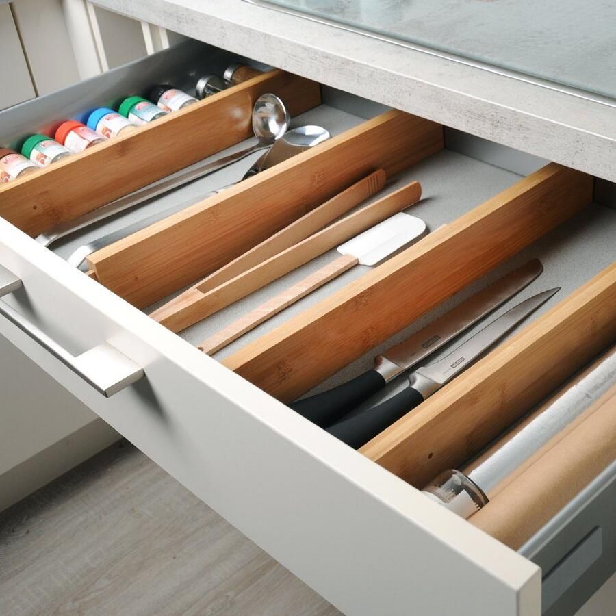 KESPER for kitchen & home Lade-inzet variabele lengte (set 4 stuks) - Foto 2