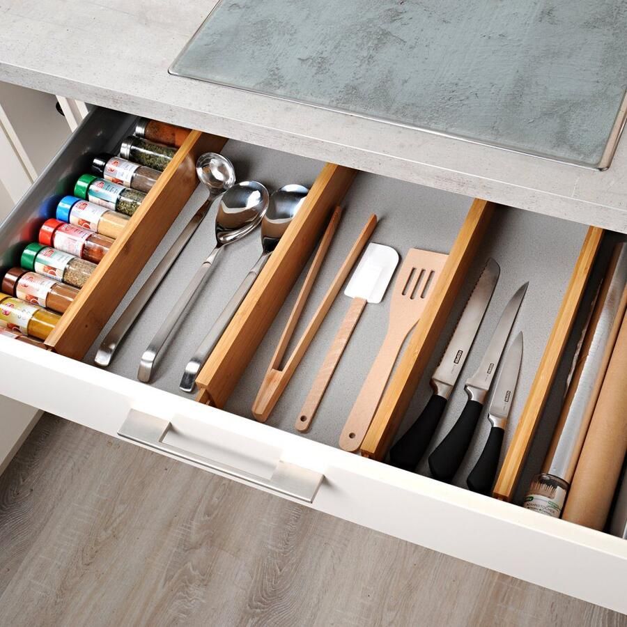 KESPER for kitchen & home Lade-inzet variabele lengte (set 4 stuks) - Foto 3