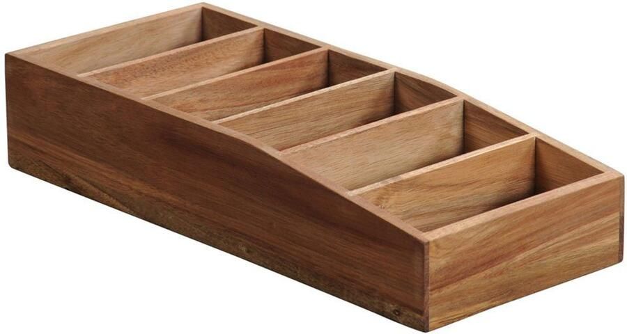 KESPER for kitchen & home Organizer Opbergdoos voor zaksoepen van FSC -gecertificeerd acaciahout (1 stuk) - Foto 2