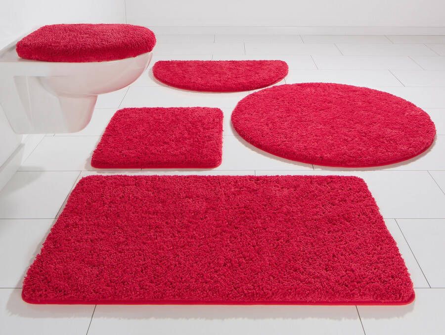 KiNZLER Badmat Chaozhou Baddeken effen kleuren zacht verkrijgbaar als rechthoekig rond & set