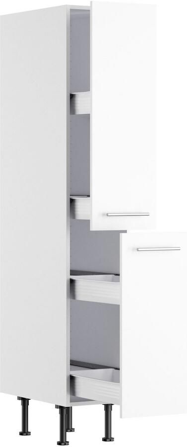 Kochstation Apothekerskast KS-Bern2 Breedte 30 cm hoogte 176 6 cm 2 uittrekken (hoogte 89 2 70 cm)