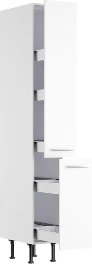 Kochstation Apothekerskast KS-Bern2 Breedte 30 cm hoogte 211 8 cm 2 uittrekken (hoogte 124 4 70 cm)