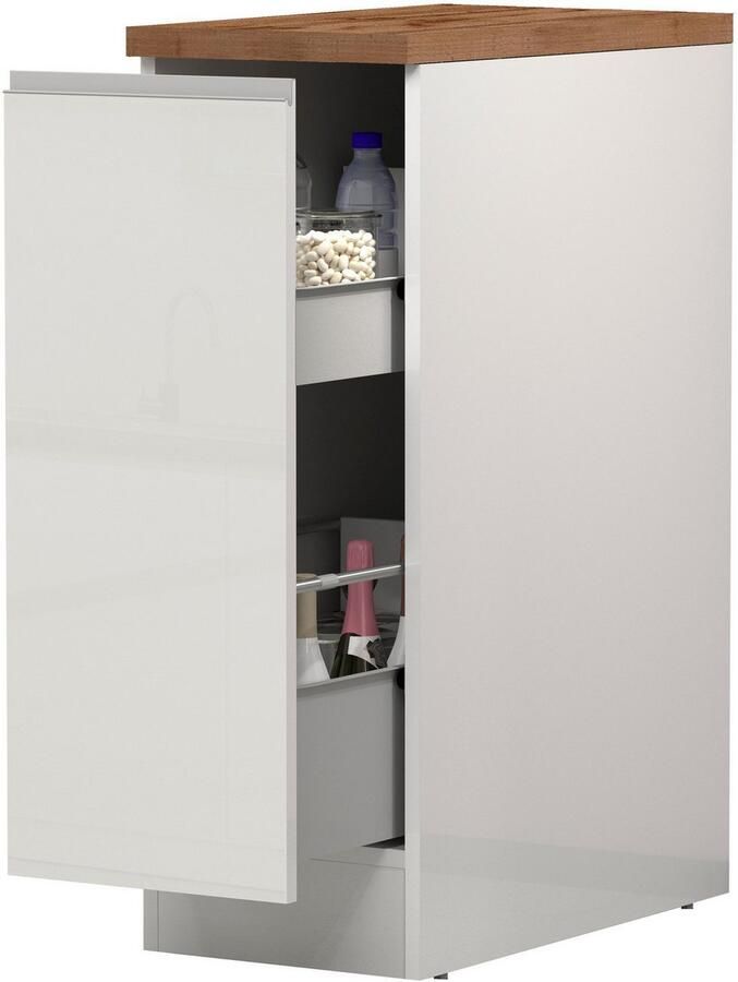 Kochstation Apothekerskast KS-Sole apothekerskast Breedte hoogte 30 85 cm aanbouw en onderbouw mogelijk - Foto 3