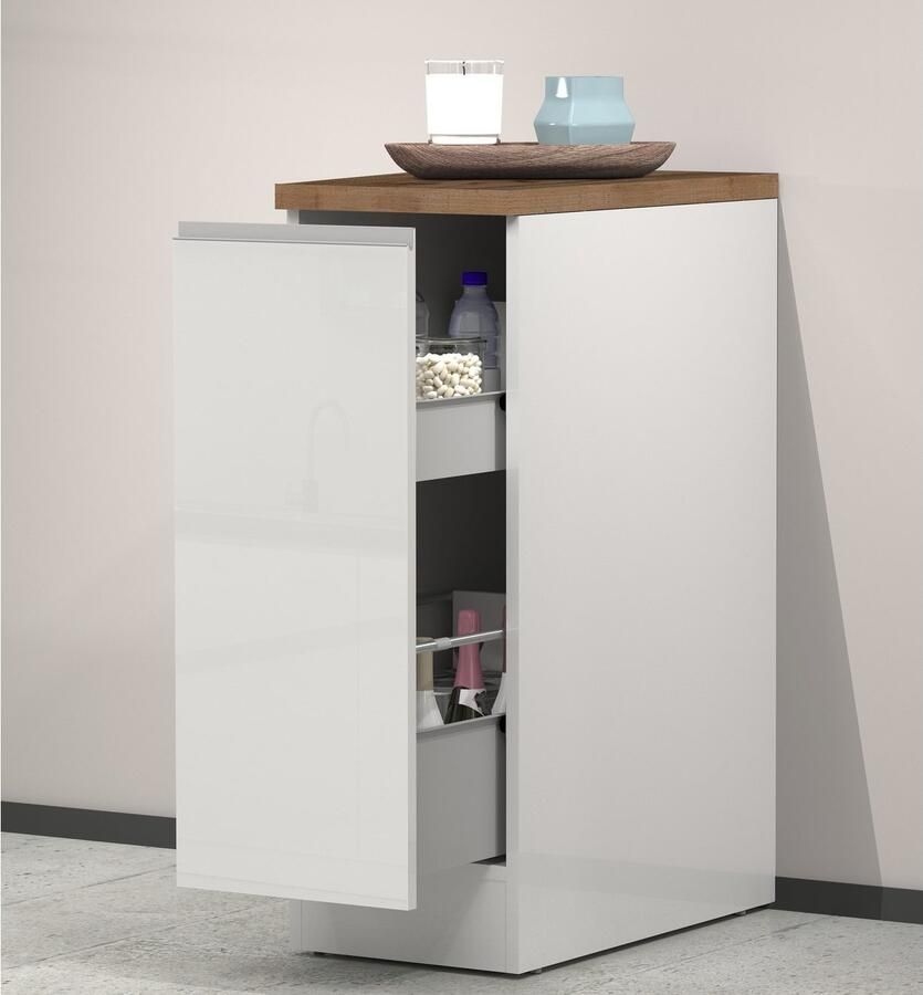 Kochstation Apothekerskast KS-Sole apothekerskast Breedte hoogte 30 85 cm aanbouw en onderbouw mogelijk - Foto 2