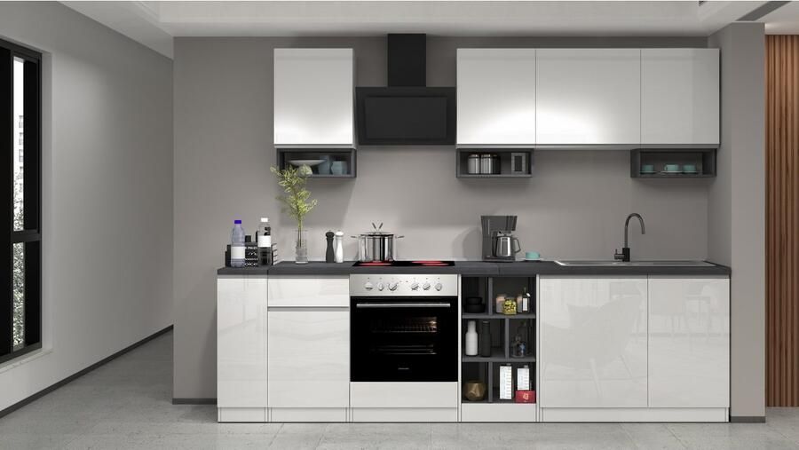 Kochstation Apothekerskast KS-Sole apothekerskast Breedte hoogte 30 85 cm aanbouw en onderbouw mogelijk - Foto 6