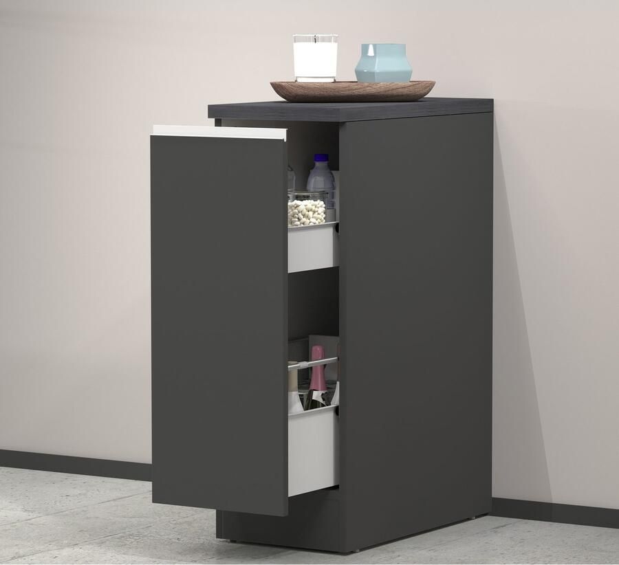 Kochstation Apothekerskast KS-Sole apothekerskast Breedte hoogte 30 85 cm aanbouw en onderbouw mogelijk - Foto 2