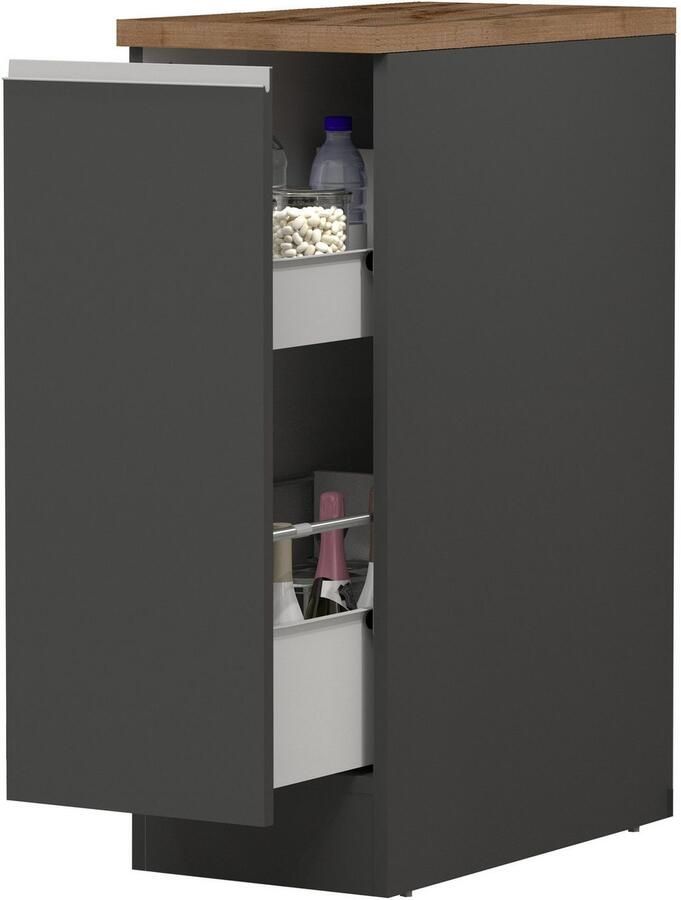 Kochstation Apothekerskast KS-Sole apothekerskast Breedte hoogte 30 85 cm aanbouw en onderbouw mogelijk - Foto 4