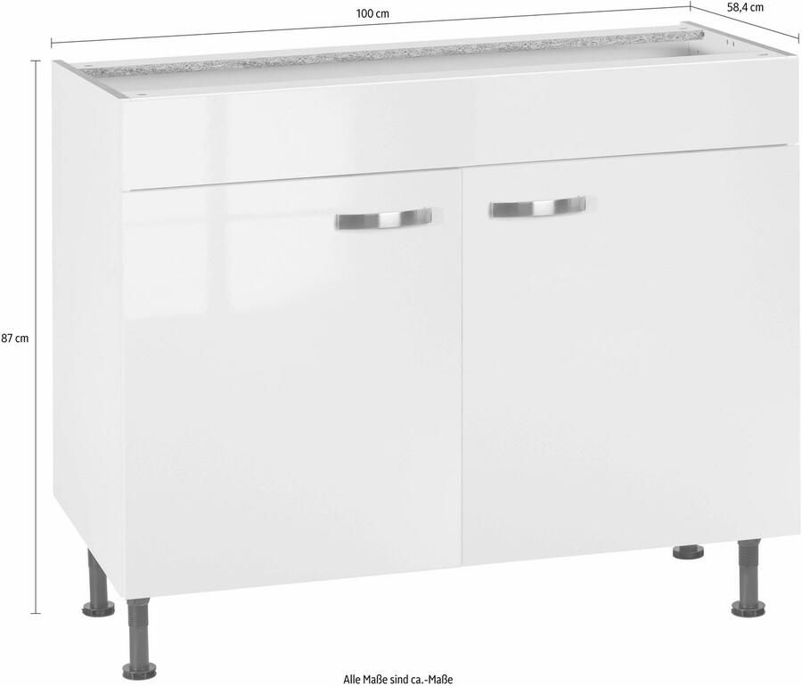 Kochstation Gootsteenkast KS-Cara Breedte 100 cm - Foto 3