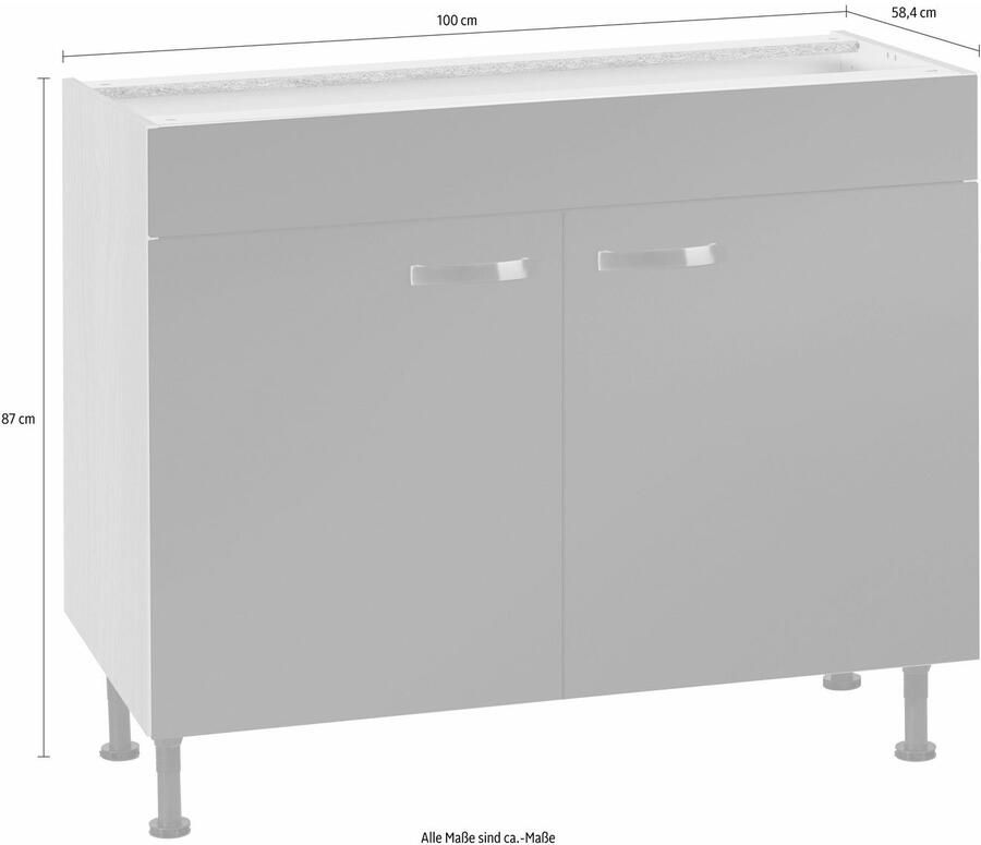 Kochstation Gootsteenkast KS-Cara Breedte 100 cm - Foto 3