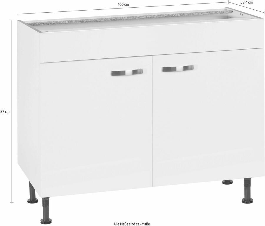 Kochstation Gootsteenkast KS-Cara Breedte 100 cm - Foto 3