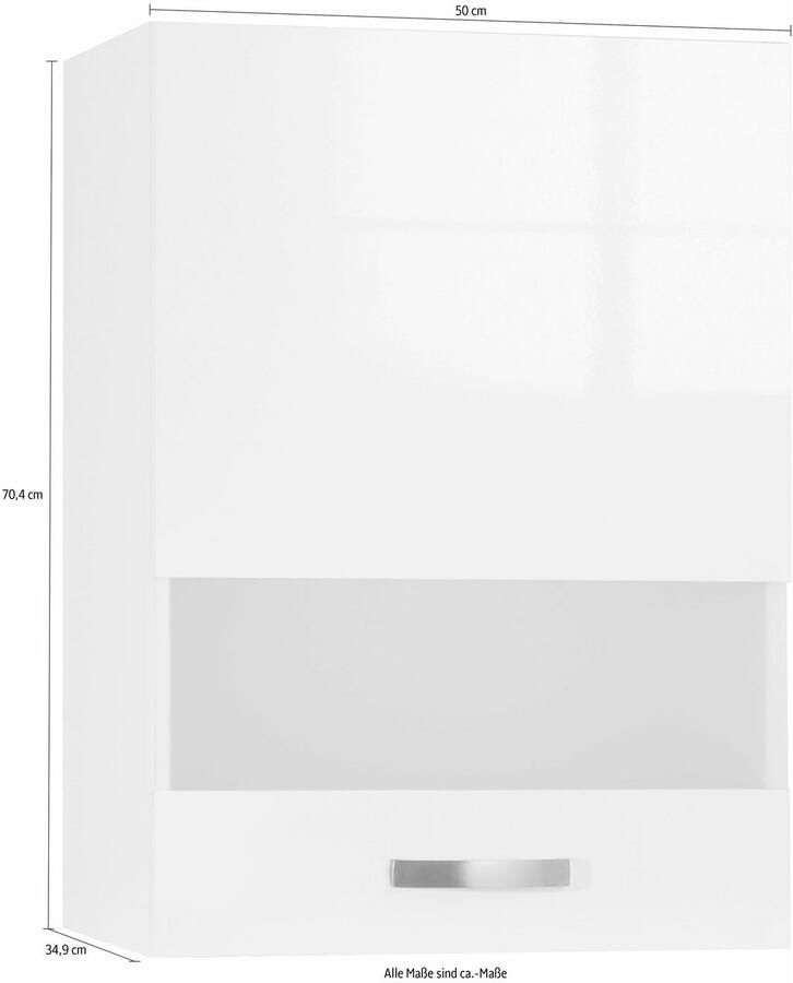 Kochstation Hangend kastje met glasdeur KS-Cara Breedte 50 cm