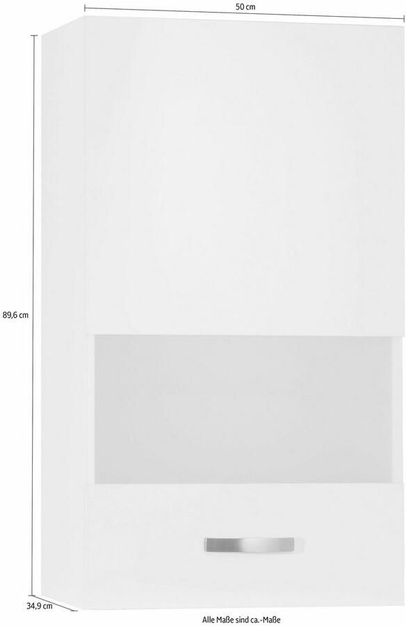 Kochstation Hangend kastje met glasdeur KS-Cara Breedte 50 cm - Foto 3