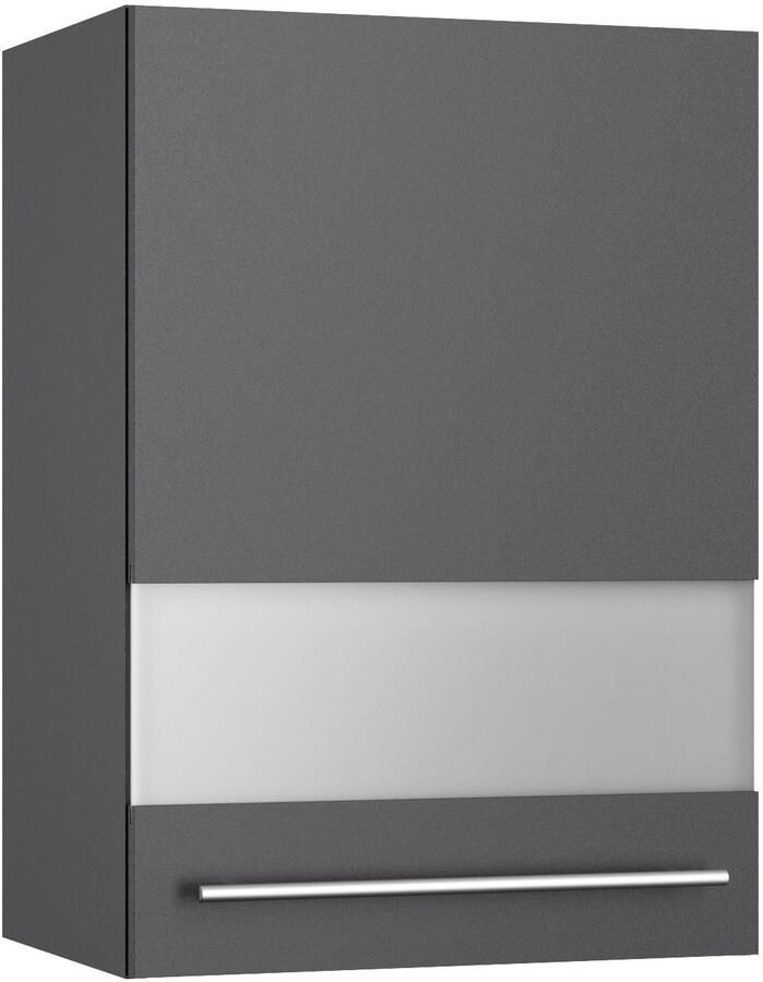 Kochstation Hangkast KS-Bern2 Breedte 50 cm 1 deur 2 legplanken front met melkglas-inzet - Foto 3