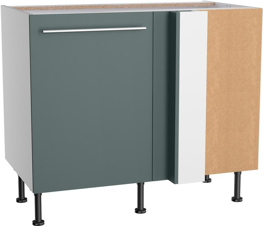 Kochstation Hoekonderkast KS-Bern2 Breedte 100 x 65 cm oplossing voor vaatwasser 1 deur 1 legplank - Foto 3