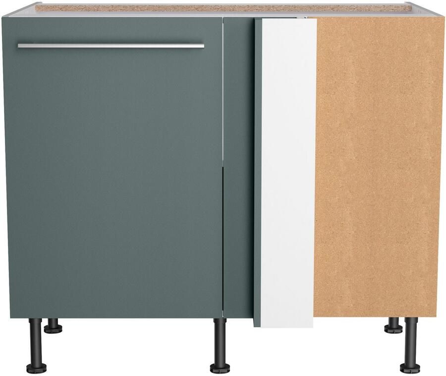 Kochstation Hoekonderkast KS-Bern2 Breedte 100 x 65 cm oplossing voor vaatwasser 1 deur 1 legplank - Foto 2