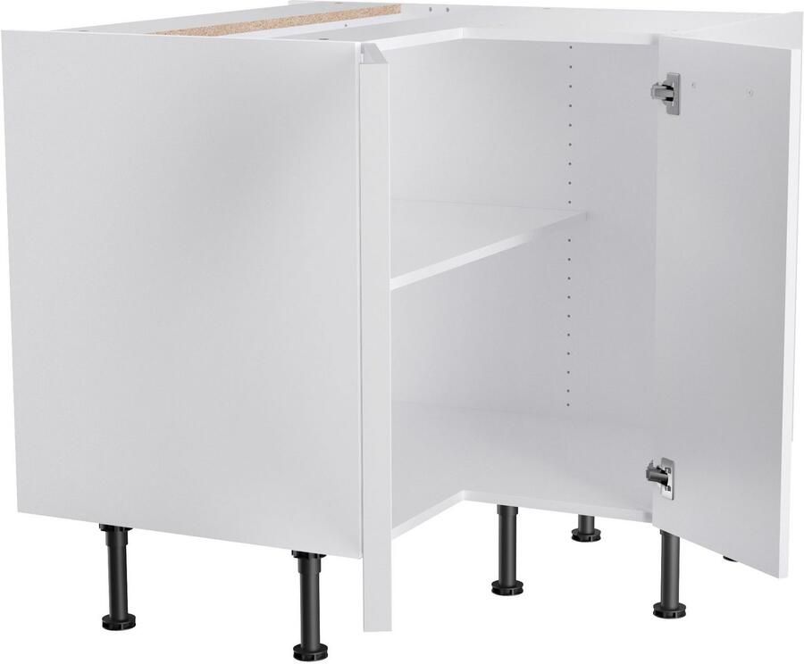 Kochstation Hoekonderkast KS-Bern2 Breedte 90 x 90 cm 1 deur 1 legplank