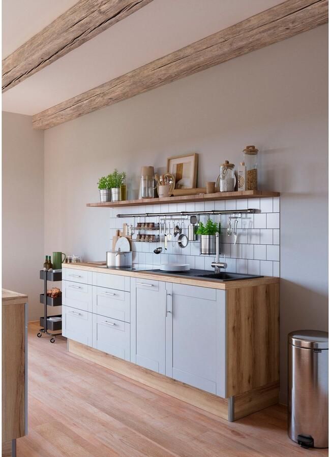 Kochstation Keuken KS-Ahus Breedte 225 cm naar keuze met elektrische apparaten softclose functie MDF fronten - Foto 2