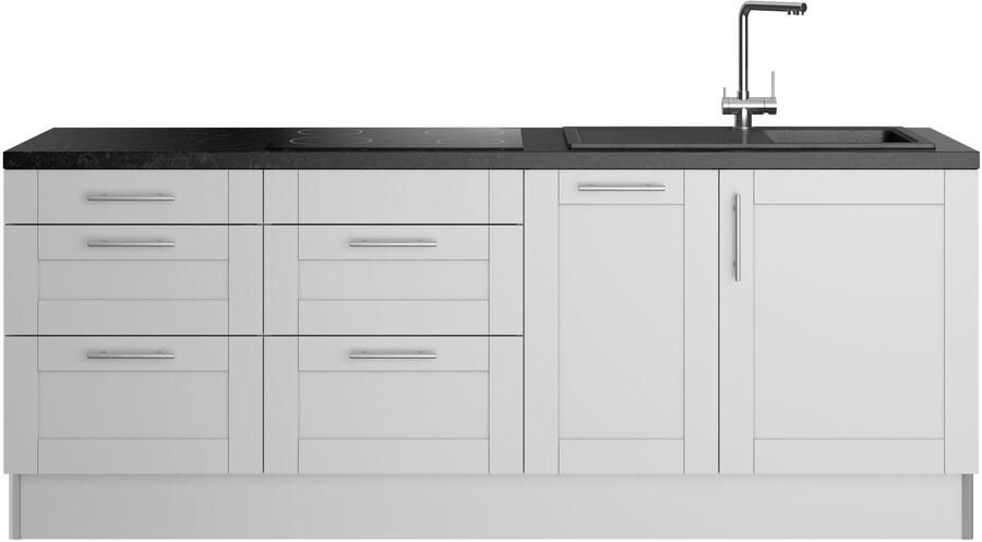 Kochstation Keuken KS-Ahus Breedte 225 cm naar keuze met elektrische apparaten softclose functie MDF fronten - Foto 7