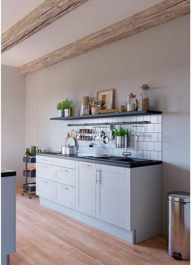 Kochstation Keuken KS-Ahus Breedte 225 cm naar keuze met elektrische apparaten softclose functie MDF fronten - Foto 2