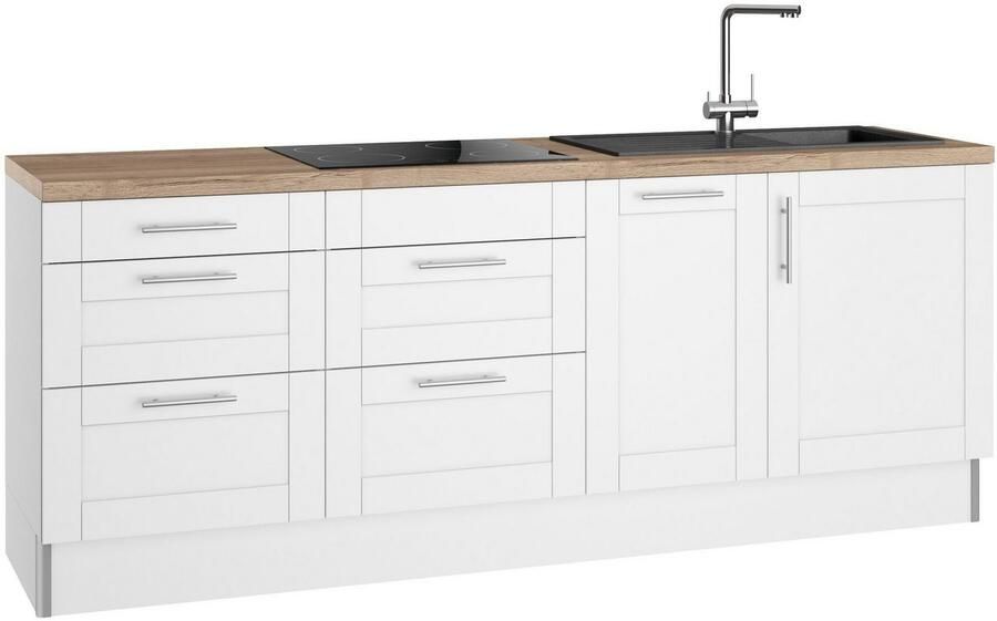 Kochstation Keuken KS-Ahus Breedte 225 cm naar keuze met elektrische apparaten softclose functie MDF fronten - Foto 3