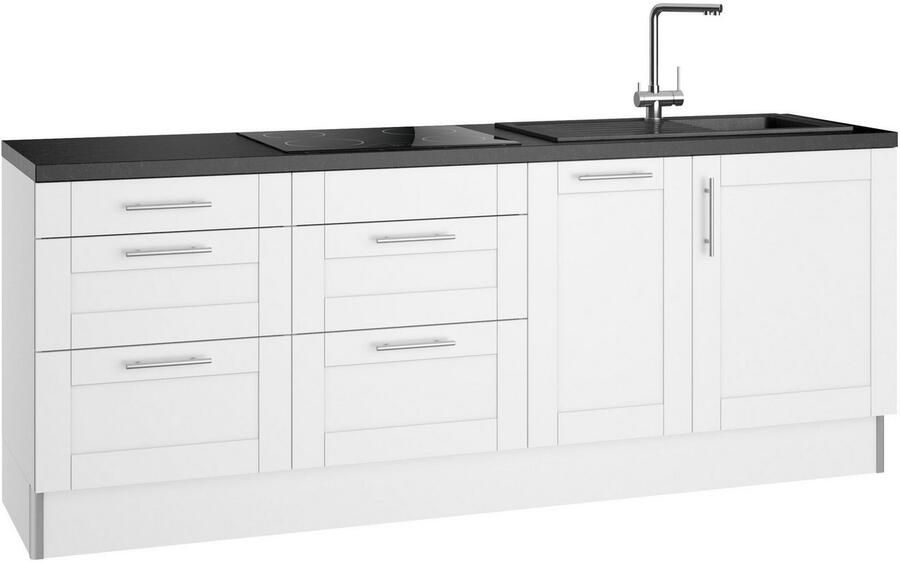 Kochstation Keuken KS-Ahus Breedte 225 cm naar keuze met elektrische apparaten softclose functie MDF fronten - Foto 3