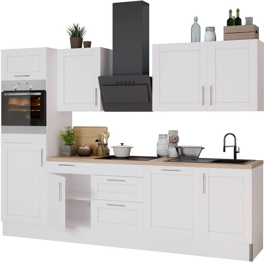Kochstation Keuken KS-Ahus Breedte 280 cm naar keuze met elektrische apparaten softclose functie MDF fronten - Foto 3