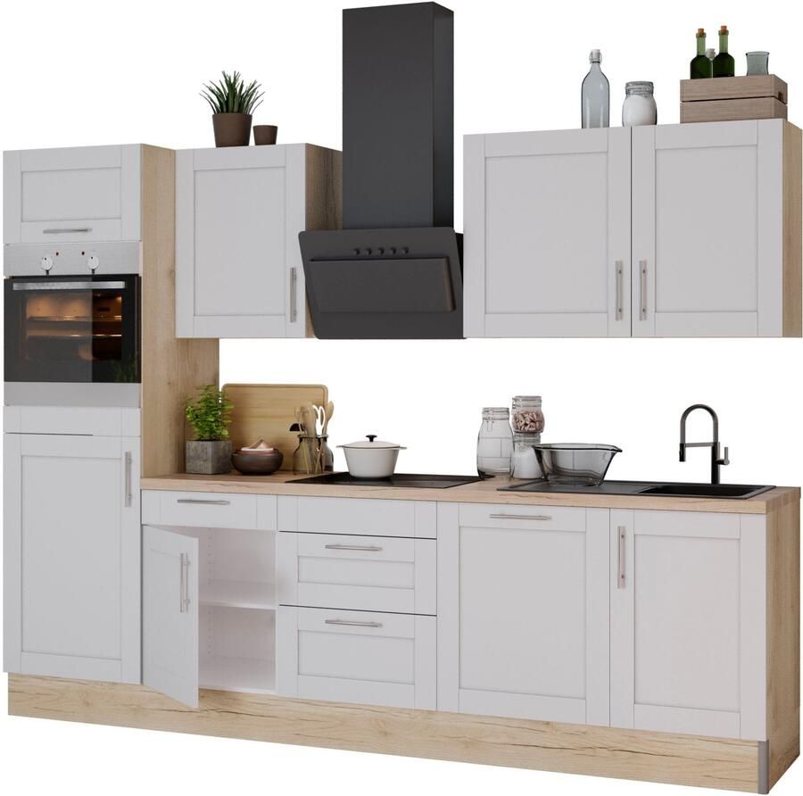 Kochstation Keuken KS-Ahus Breedte 280 cm naar keuze met elektrische apparaten softclose functie MDF fronten - Foto 3