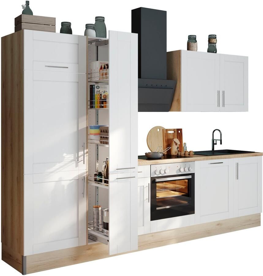 Kochstation Keuken KS-Ahus Breedte 310 cm optioneel met elektrische apparaten MDF fronten softclose functie - Foto 3