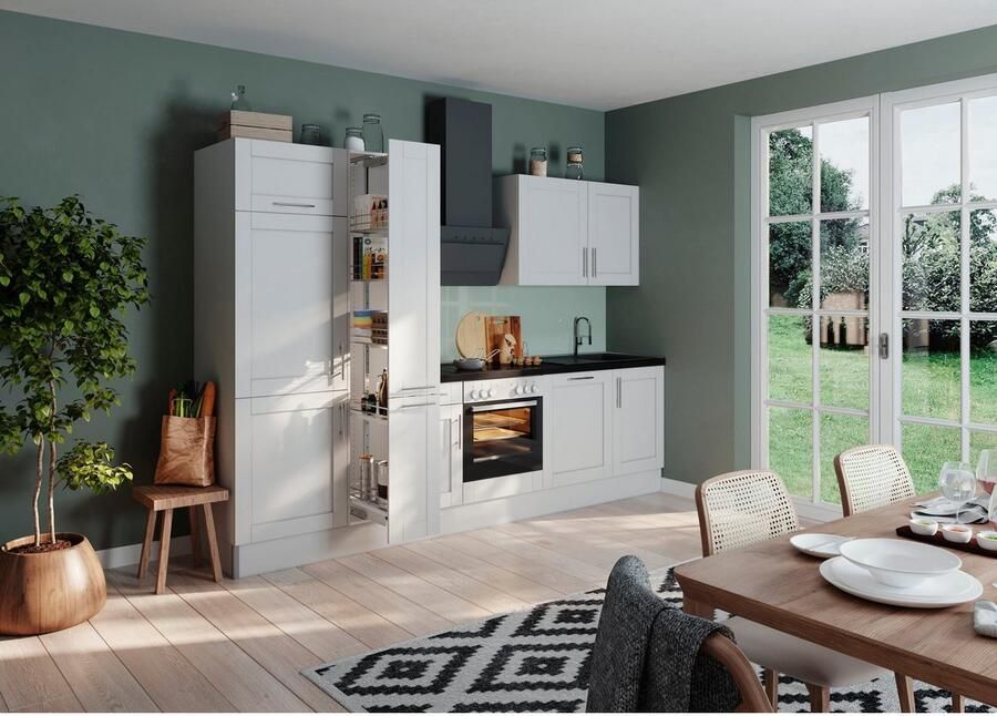 Kochstation Keuken KS-Ahus Breedte 310 cm optioneel met elektrische apparaten MDF fronten softclose functie