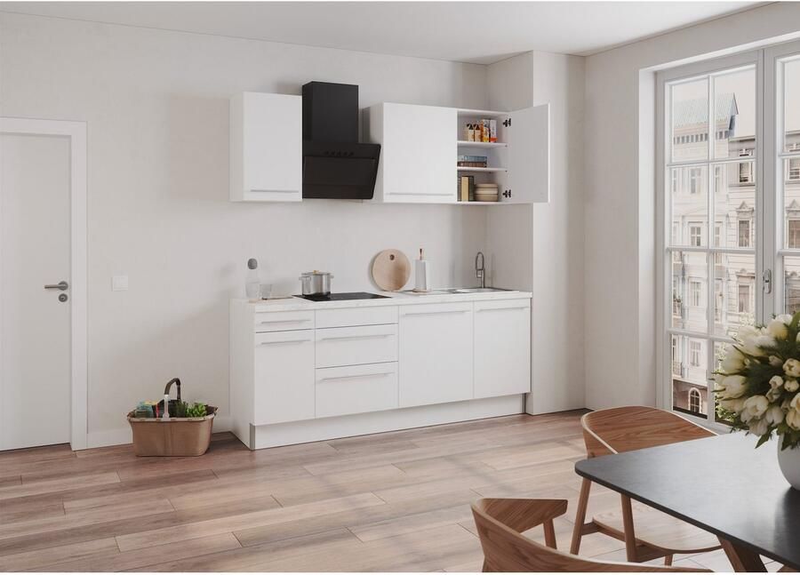 Kochstation Keuken KS-Bern2 Breedte 210 cm optioneel met elektrische apparaten voor zelfstandige kookplaat 60 cm - Foto 2