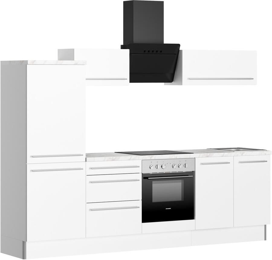 Kochstation Keuken KS-Bern2 Breedte 270 cm optioneel met E-apparaten aan de zijkant omkeerbaar - Foto 4