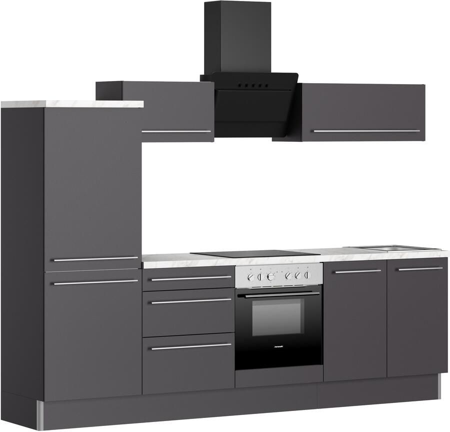 Kochstation Keuken KS-Bern2 Breedte 270 cm optioneel met E-apparaten aan de zijkant omkeerbaar - Foto 4