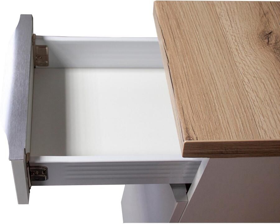 Kochstation Keukenblok KS-Aken Breedte 270 cm optioneel met elektrische apparaten met werkblad 38 mm dik - Foto 2