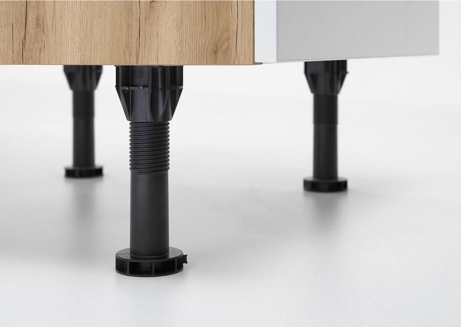 Kochstation Keukenblok KS-Aken Breedte 330 cm optioneel met elektrische apparaten met werkblad 38 mm dik - Foto 3