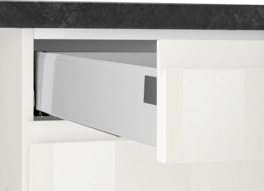 Kochstation Keukenblok KS-Avio 38 mm dikke werkblad en hoogglans fronten breedte 240 cm - Foto 5