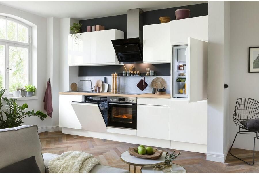 Kochstation Keukenblok KS-Avio 38 mm dikke werkblad en hoogglans fronten breedte 240 cm - Foto 3