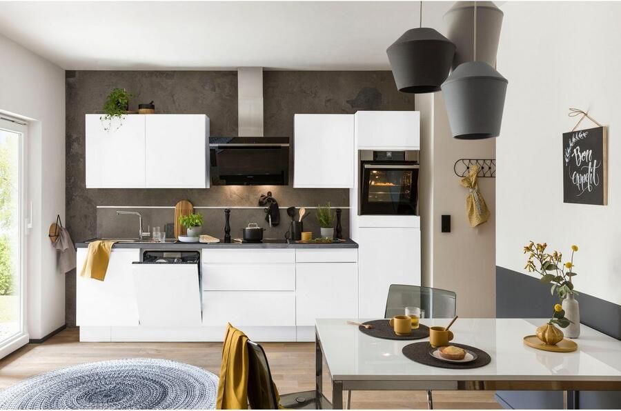 Kochstation Keukenblok KS-Avio 38 mm dikke werkblad en hoogglans fronten breedte 330 cm - Foto 2