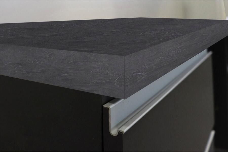 Kochstation Keukenblok KS-Sole Breedte 256 cm hangrek afdruiprek zonder elektrische apparaten - Foto 8