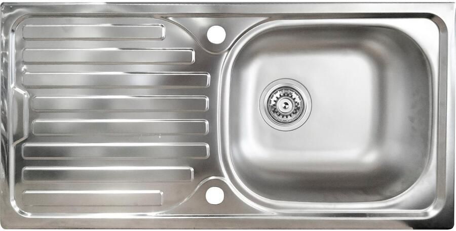 Kochstation Keukenblok KS-Sole Breedte 256 cm hangrek afdruiprek zonder elektrische apparaten - Foto 12