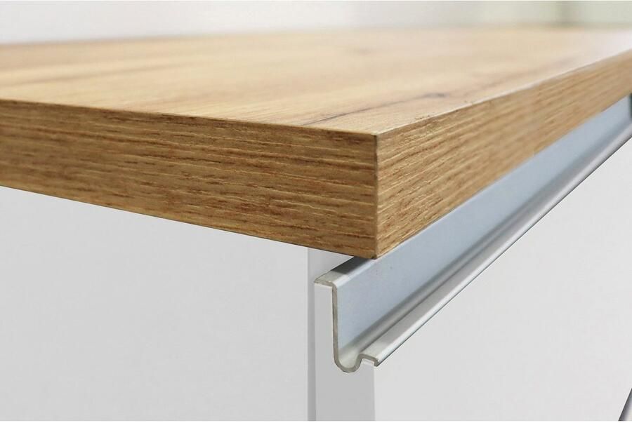 Kochstation Keukenblok KS-Sole Breedte 256 cm met afdruiprek zonder elektrische apparaten - Foto 7