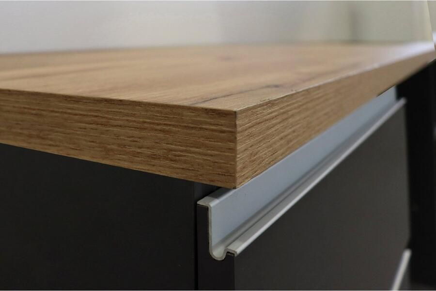 Kochstation Keukenblok KS-Sole Breedte 256 cm met afdruiprek zonder elektrische apparaten - Foto 7