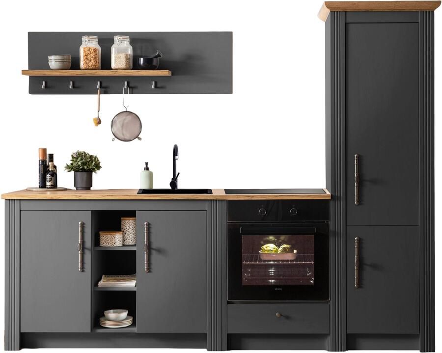 Kochstation Keukenblok KS-Westminster pantrykeuken in landelijke stijl hoogwaardige metalen grepen - Foto 7
