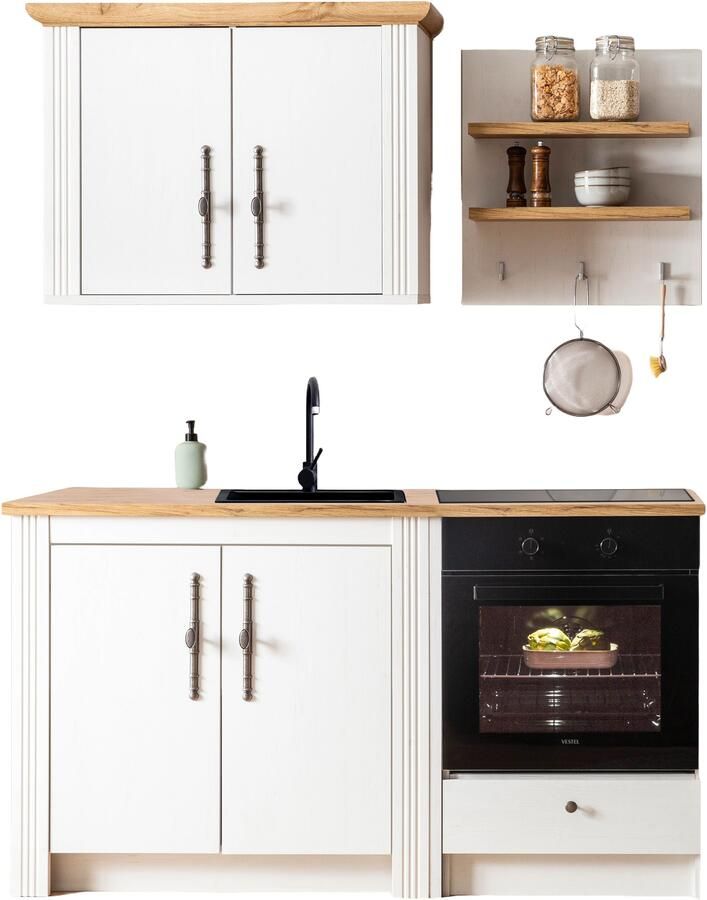 Kochstation Keukenblok KS-Westminster pantrykeuken in landelijke stijl hoogwaardige metalen grepen - Foto 10