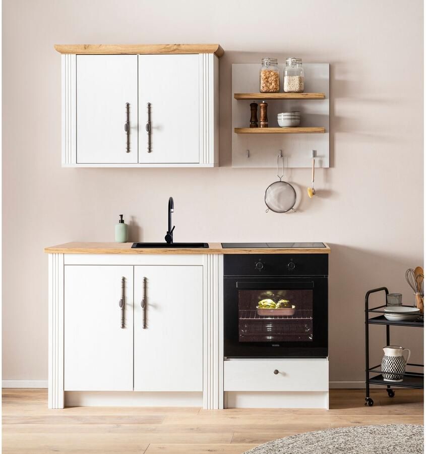 Kochstation Keukenblok KS-Westminster pantrykeuken in landelijke stijl hoogwaardige metalen grepen - Foto 2