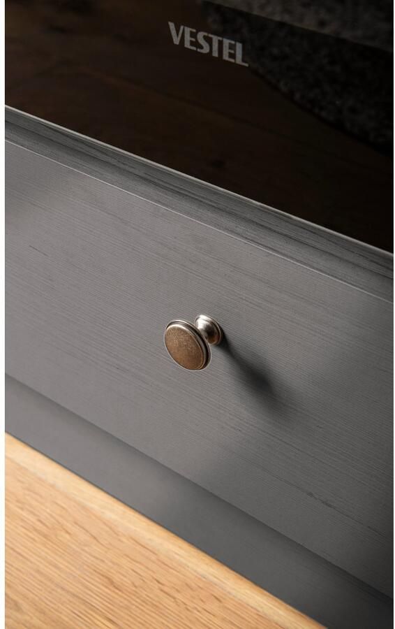 Kochstation Keukenblok KS-Westminster pantrykeuken in landelijke stijl hoogwaardige metalen grepen - Foto 7